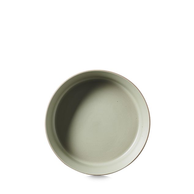 CONTRE JOUR Deep Flared Plate 20cm Almond green