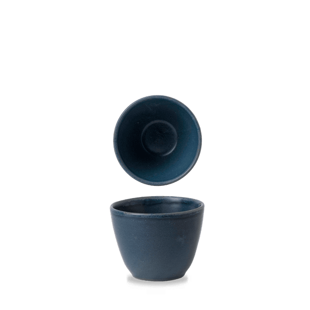 Oslo Blue Contour Chip Mug 10Cm