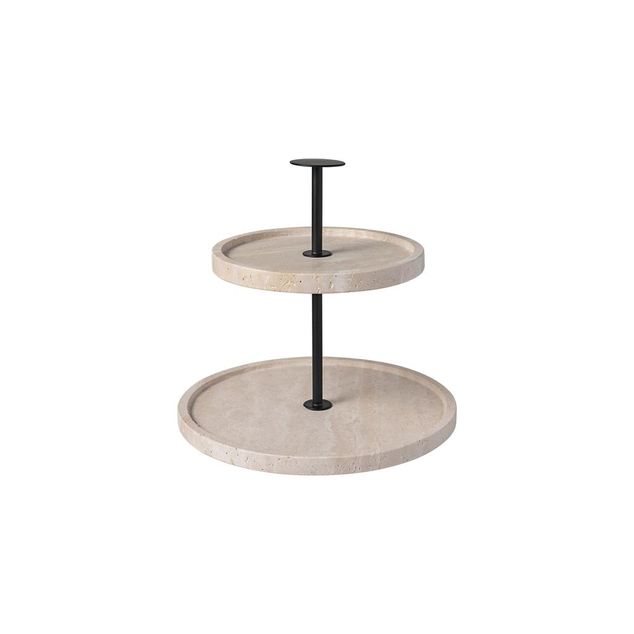 Manufacture Travertine Cake stand 24,5 cm 1.86kg