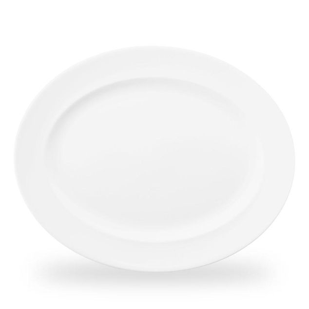 Whiteassic Oval Tallerken 36.5 X 29.3Cm
