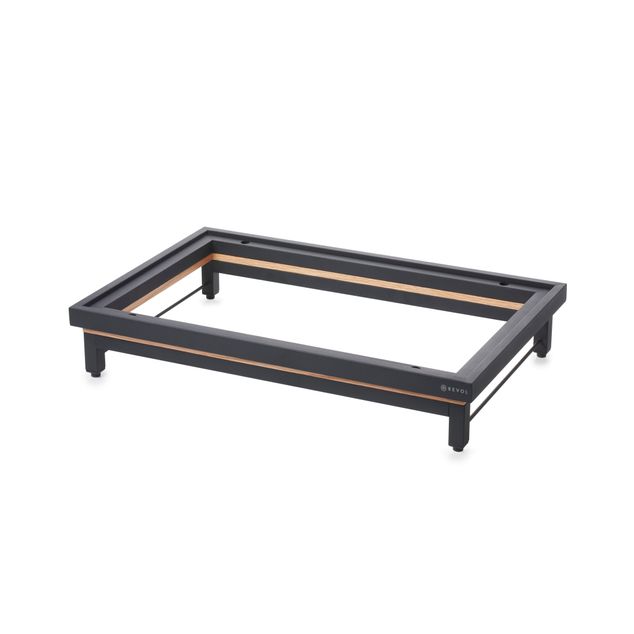 Riser For Gn 1/1 Matt Black Metal, Oak Frame
