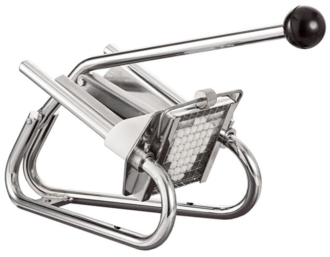 Louis Tellier Professional french fries cutter to screw - with 8 mm tinned blades and pusher