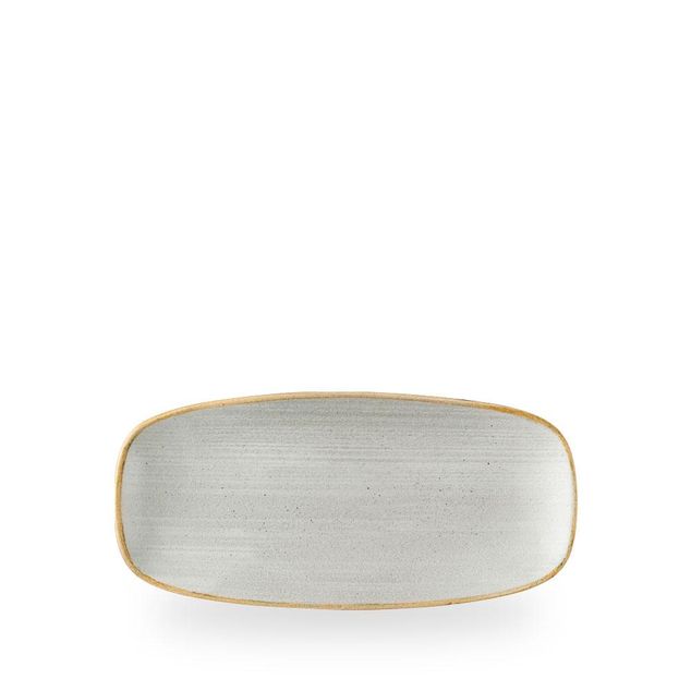 Stonecast Raw Grey Chefs Oblong Plate 12.7cm