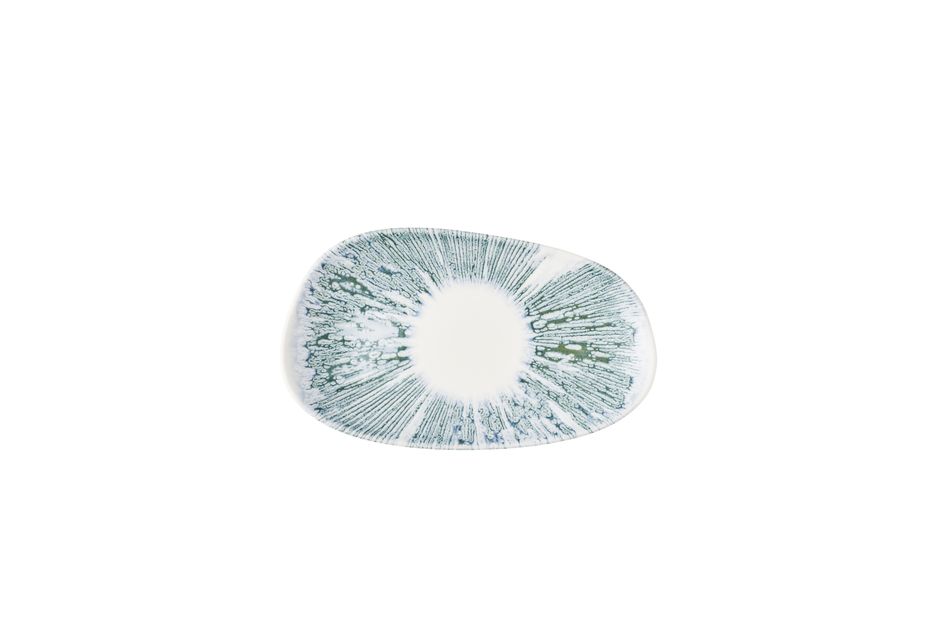 Opal Lyra Blue Opal * Organic Oblong Plate * 22 x 13cm