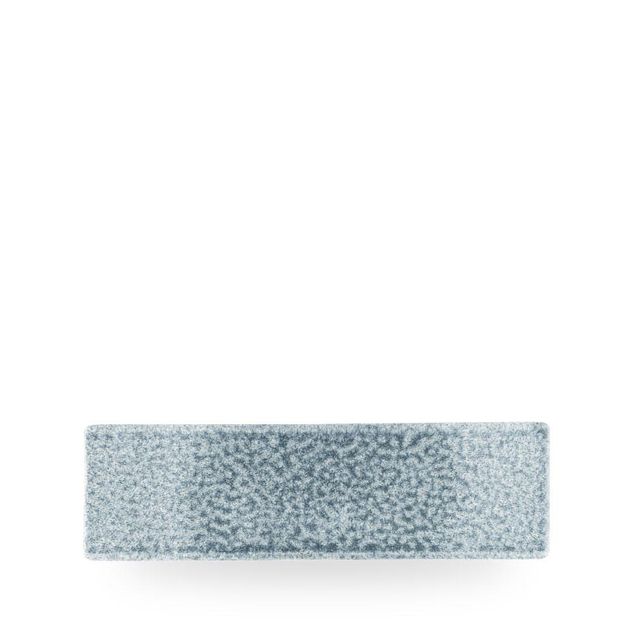 Raku Topaz Blue Oblong Plate 29.5cm x 8.8cm