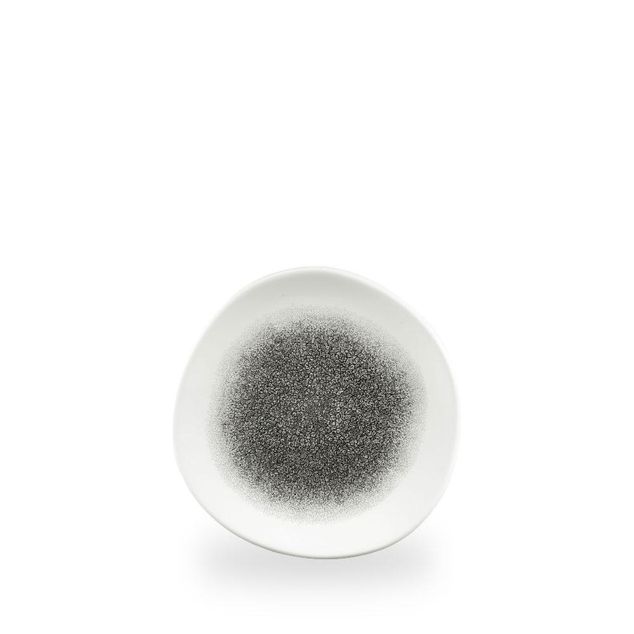 Raku Quartz Black Rund Trace Tallerken 18.6Cm