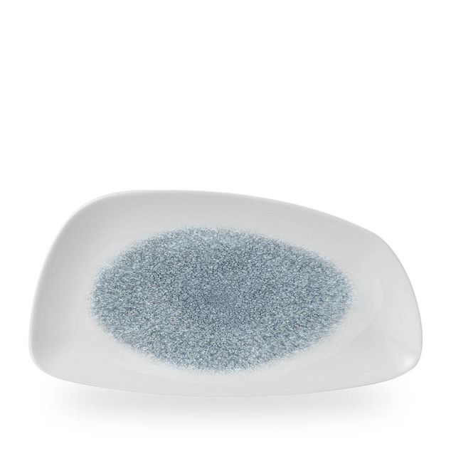 Raku Topaz Blue Chefs Geo Tallerken 35 X 18.5Cm