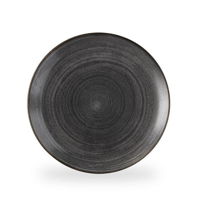 Stonecast Raw Black Evolve Coupe Tallerken 28.8Cm