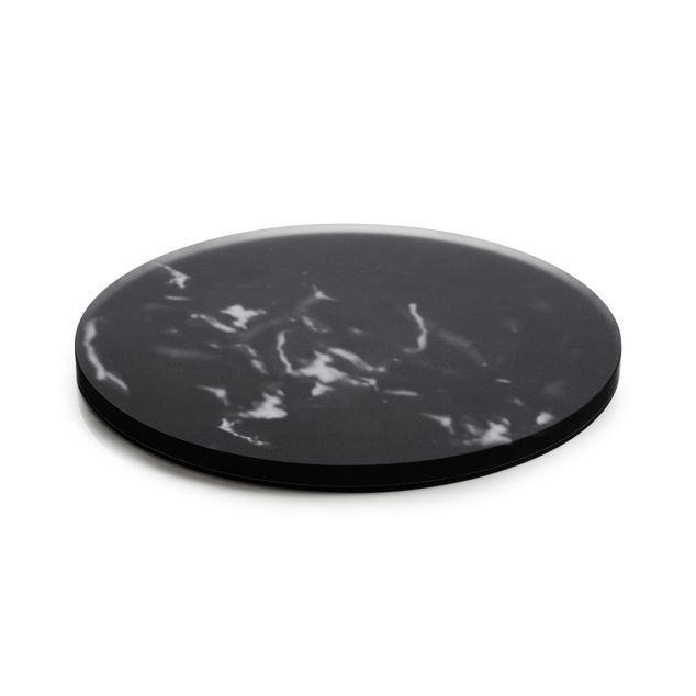 En Scene Round Tray 20Cm Nacryl Black Marble