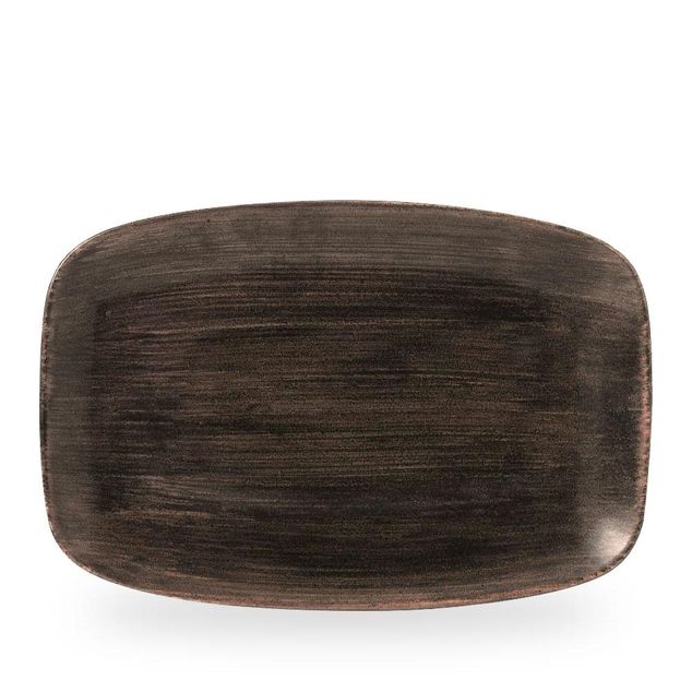 Stonecast Patina Iron Black Oblong Chefs Tallerken 34.4 X 23.4Cm