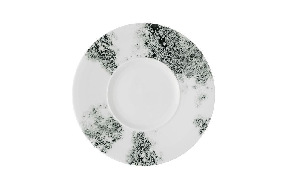 Churchill Ambience Smoke Black Medium Rim Plate 28cm