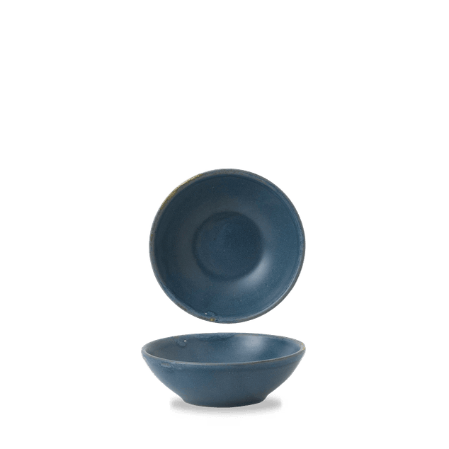 Oslo Blue Contour Shallow Bolle 13Cm