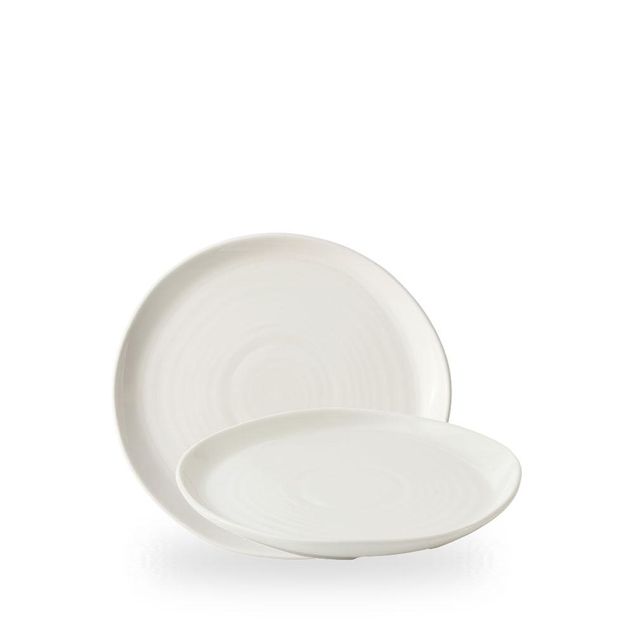 White Natural Plate 21.5cm H: 2cm
