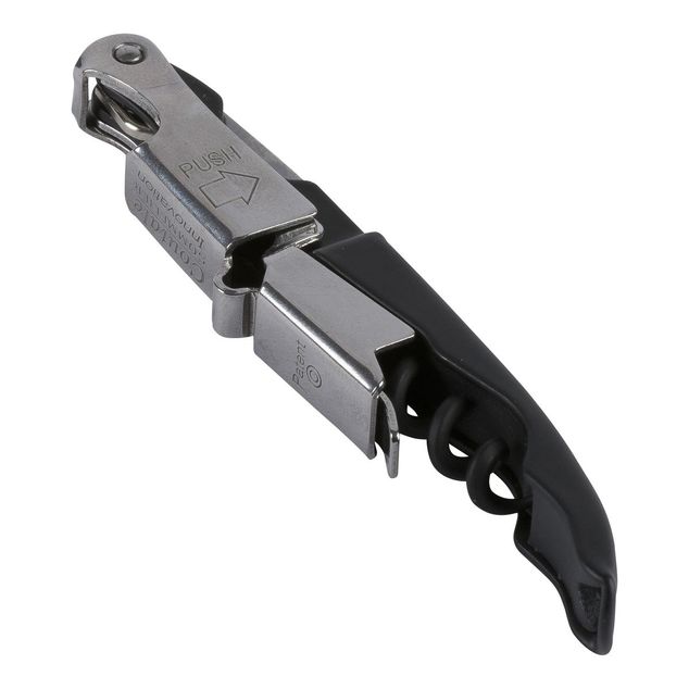 Sommelier Corkscrew With Double Lever Black