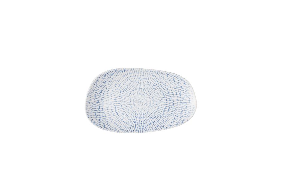 Inked Cascade Indigo Opal * Organic Oblong Plate * 22 x 13cm