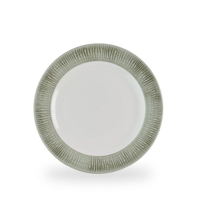 Bamboo Ceramic Spinwash Alpine Footed Plate 26.1cm