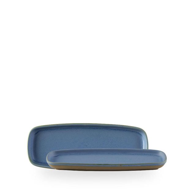 Emerge Oslo Blue Oblong Tallerken 25.1 X 10Cm