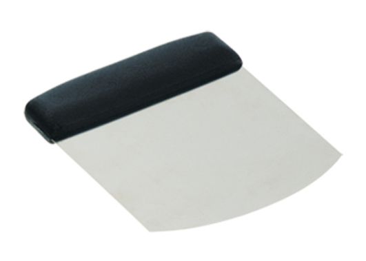 Dough scraper - St/st soft rounded blade 12,4 cm - plastic handle
