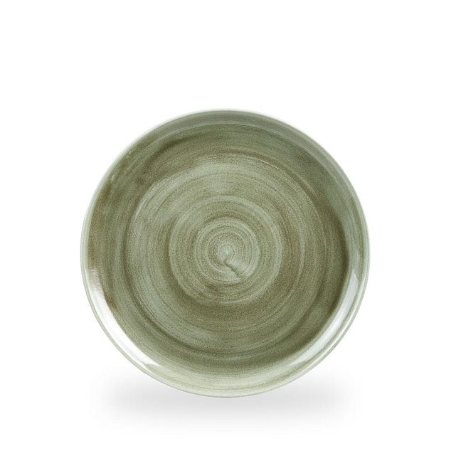 Stonecast Patina Burnished Green Evolve Coupe Tallerken 26Cm