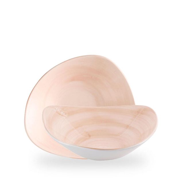 Stonecast Canvas Coral Lotus Bowl 23.5cm 60cl