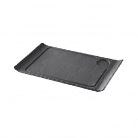 Basalt Steak Tallerken Curved Edges Matt Slate Style