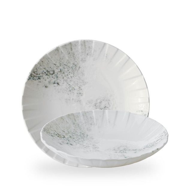 Alchemy Abstract Smoke Grey Coupe Bowl 27.1cm 118cl