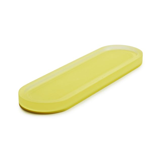 Mealplak Oblong Pastry Support 17Cm Nacryl Lemon
