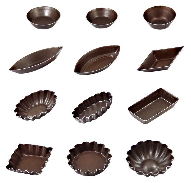 GOBEL Box of 60 non-stick petits-fours moulds