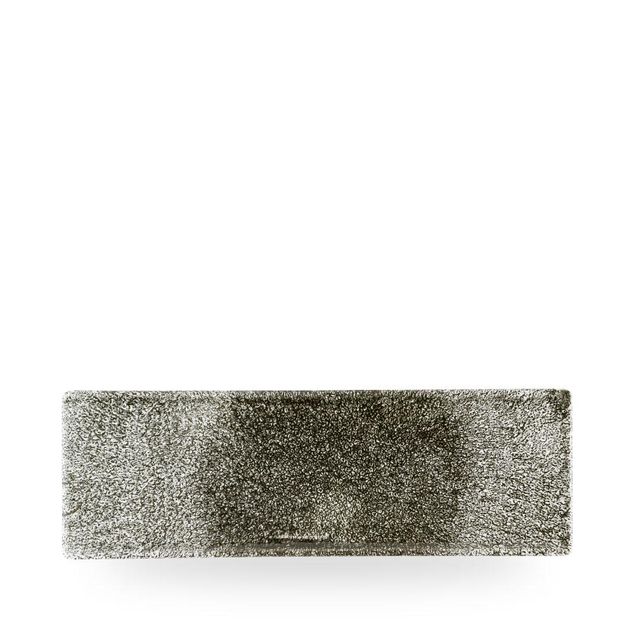 Raku Quartz Black Oblong Plate 32.3 x 10.5cm12