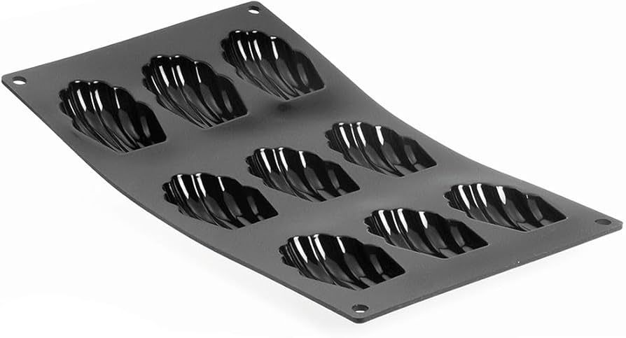 Moul Flex-Silicone Molds-9 Madeleines-17