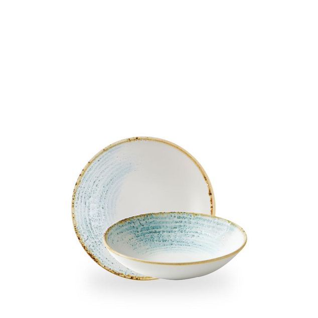 Homespun Accents Aquamarine Coupe Bolle 18.2Cm