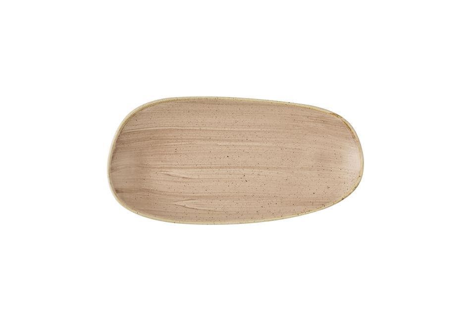 Stonecast Truffle Opal * Organic Oblong Plate * 30 x 15cm