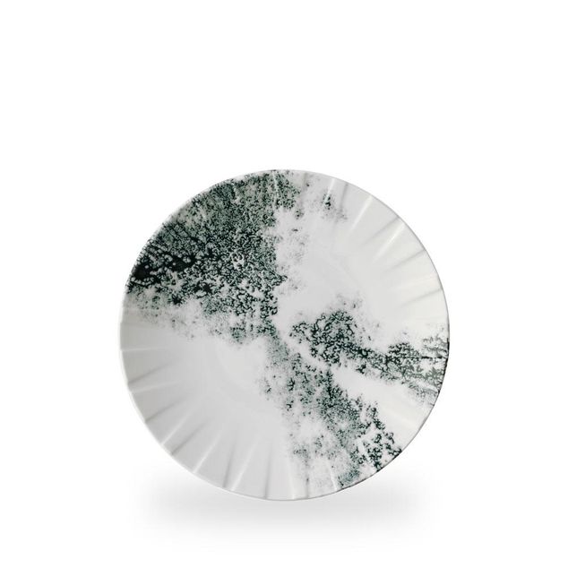 Alchemy Abstract Smoke Black Coupe Plate 23.5cm