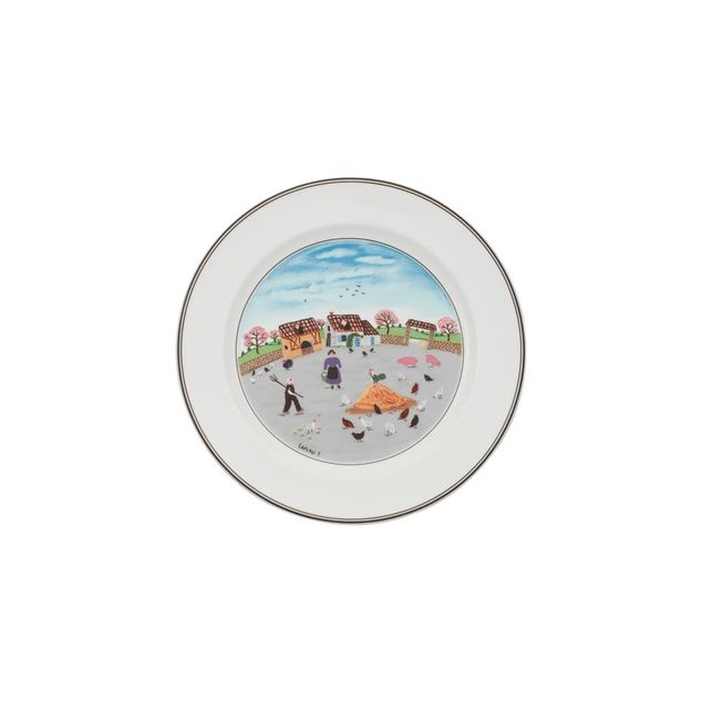 Design Naif Flat plate Poultry farm 27,1 cm 710g