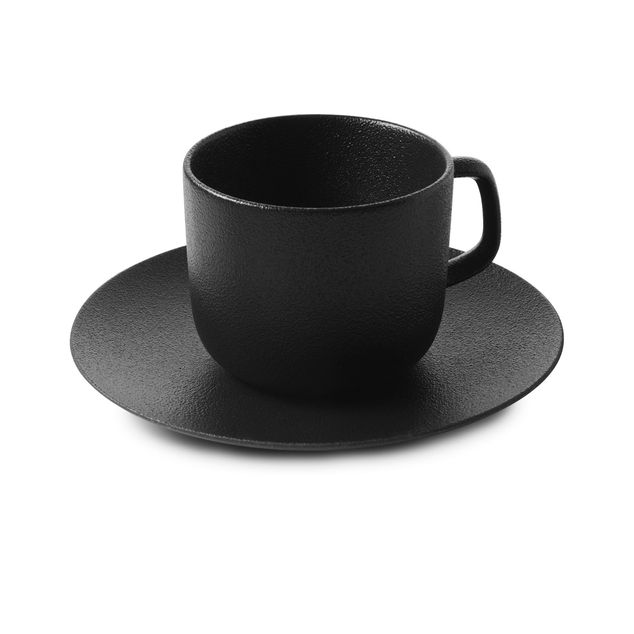 EQUINOXE Tea Cup And Saucer 20Cl Cast iron style