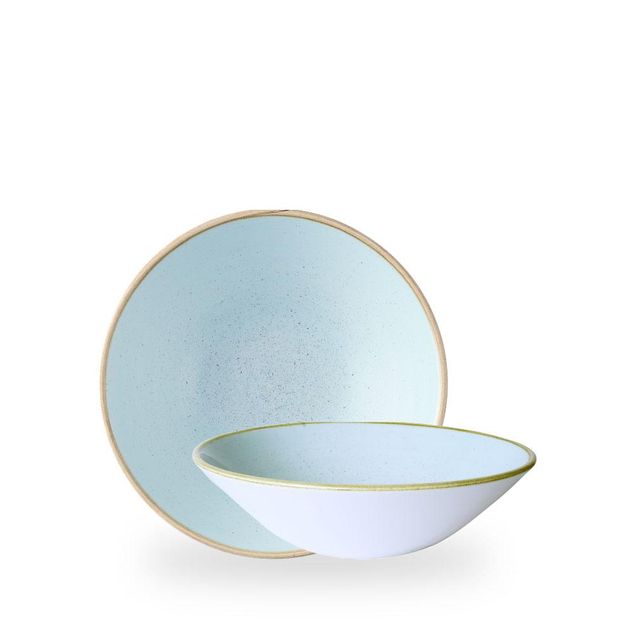 Stonecast Duck Egg Evolve Deep Coupe Bowl 22.2cm H: 6.5cm
