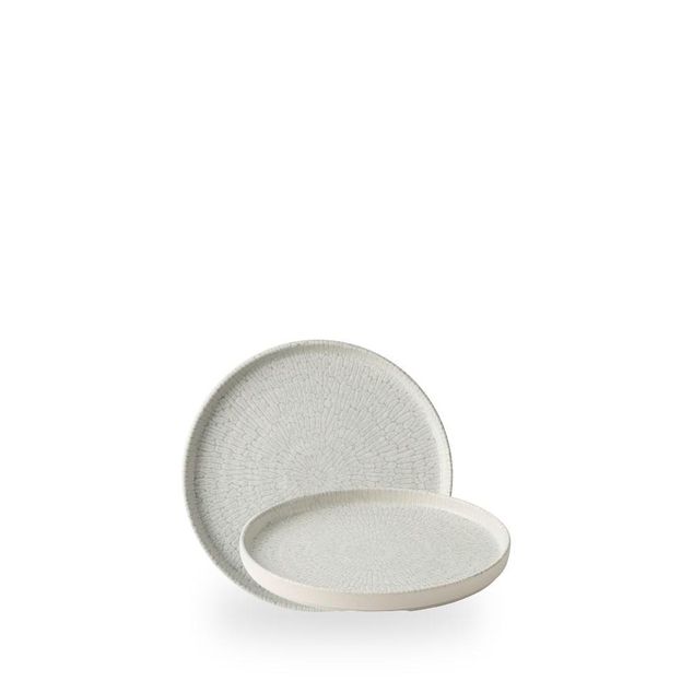 Delta Grey Walled Plate 15.7cm H: 2cm