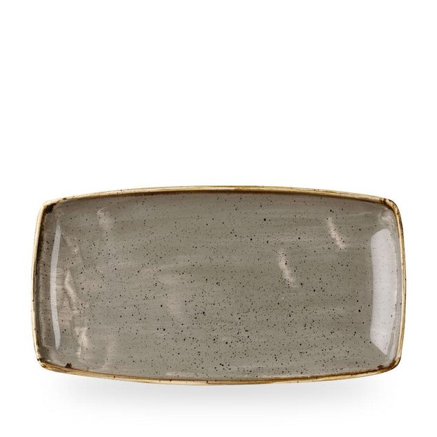 Stonecast Grey Oblong Tallerken 34.5Cm