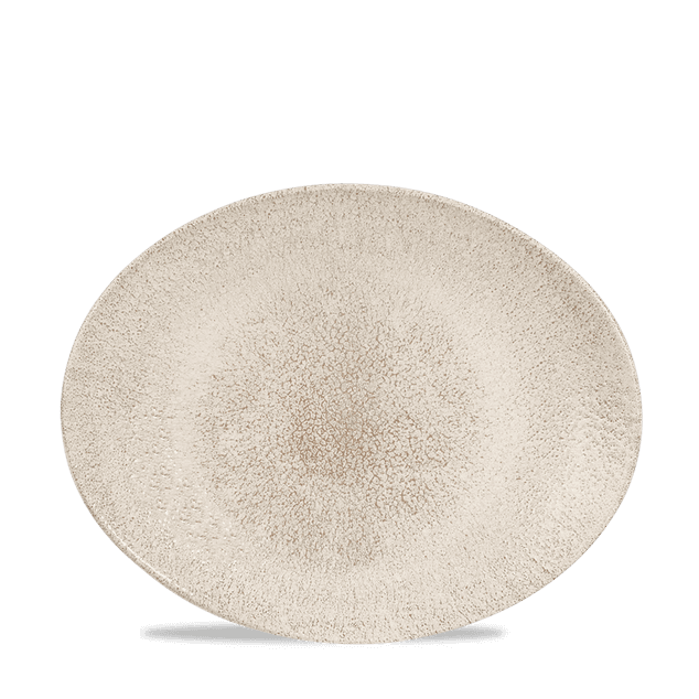Raku Agate Grey Orbit Oval Coupe Tallerken 27 X 22.9Cm