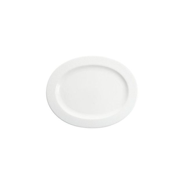AMANDA WHITE Platter with rim oval 31cm - H:20cm