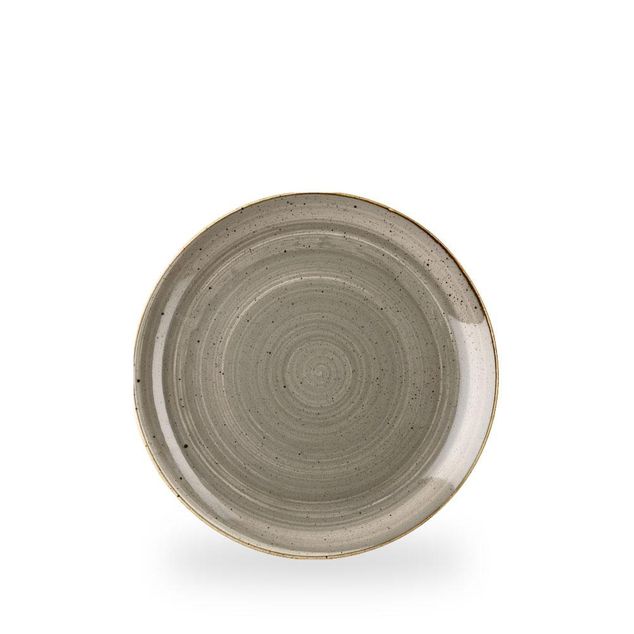 Stonecast Grey Evolve Coupe Plate 23.2cm