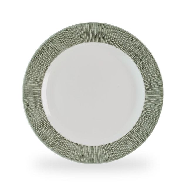 Bamboo Ceramic Spinwash Alpine Footed Plate 30.5cm