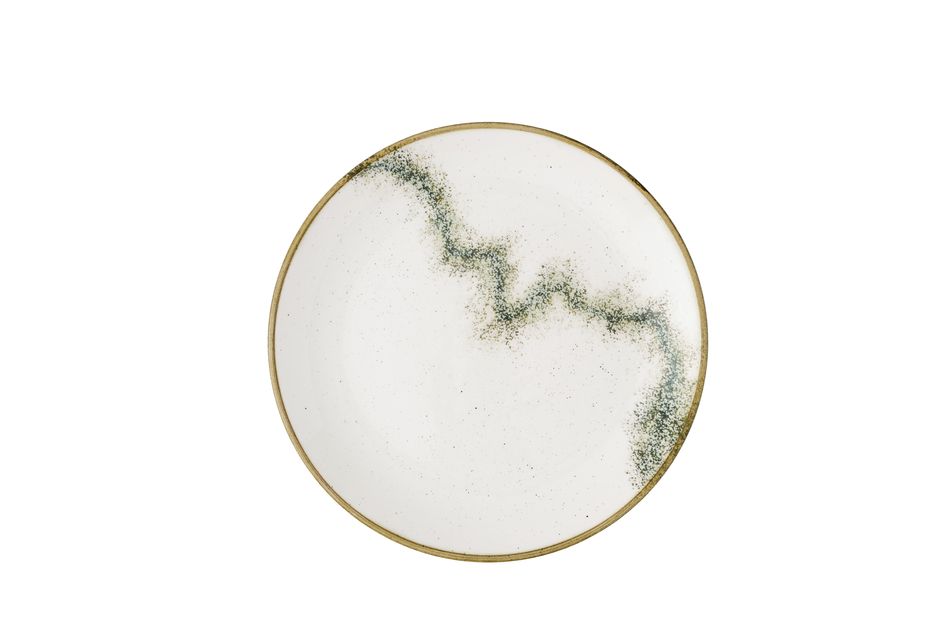 Churchill Stonecast Spice Barley White Coupe Plate 26cm