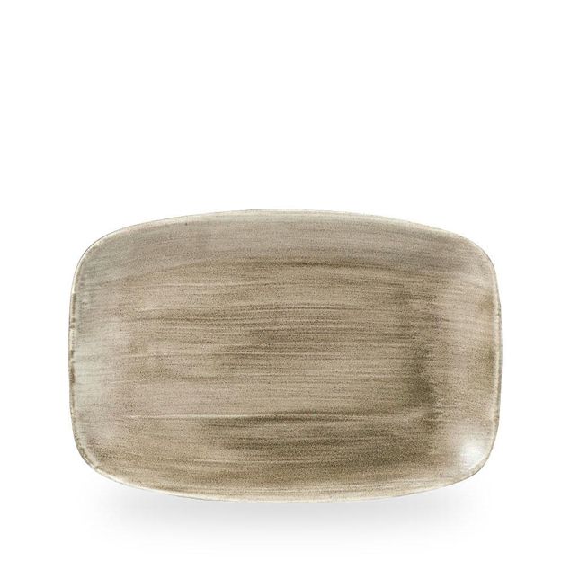 Stonecast Patina Antique Taupe Oblong Chefs Tallerken 30X19.9Cm