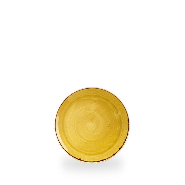Stonecast Mustard Evolve Coupe Tallerken 16.5Cm