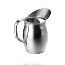 Tablecraft Quart S/S Pitcher With Ice Guard. Rustfritt Stål