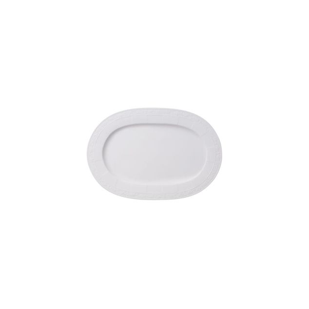 White Pearl Oval platter 755g