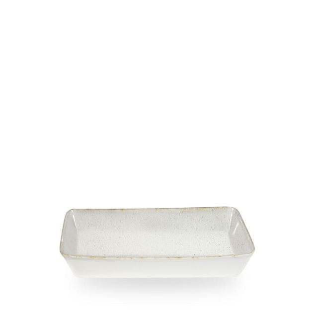Stonecast Hints Barley White Rectangle Baking Fat 38 X 25 X 6.2Cm