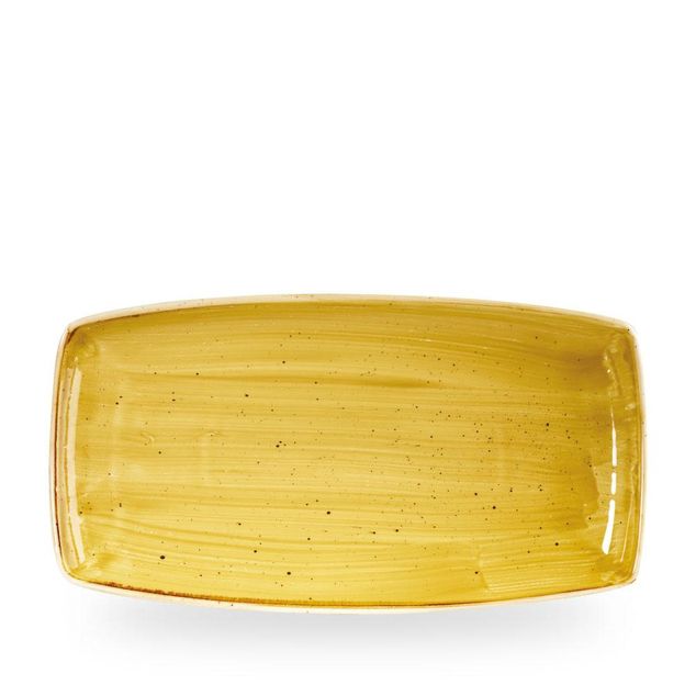 Stonecast Mustard Oblong Tallerken 34.5Cm