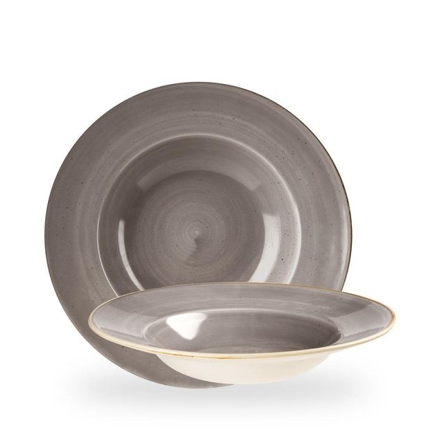 Stonecast Grey Profile Wide Rim Bolle Large 28Cm